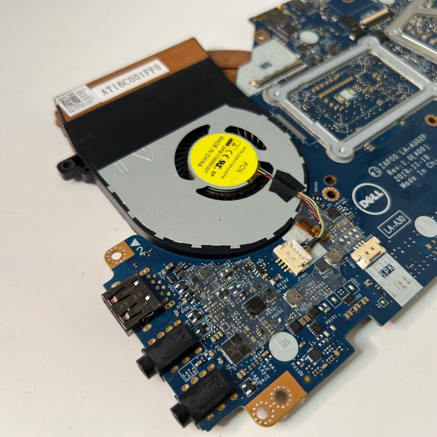 Dell Alienware 13 Motherboard i7-5500u 2.40GHz Heatsink + Fans WORKING