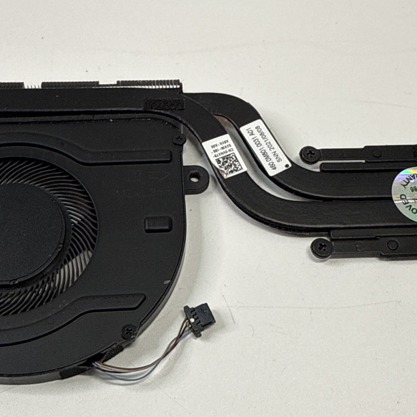 Dell Latitude 5320 Series CPU Cooling Fan & Heatsink P/N 0VNX78 0CJCNP Genuine