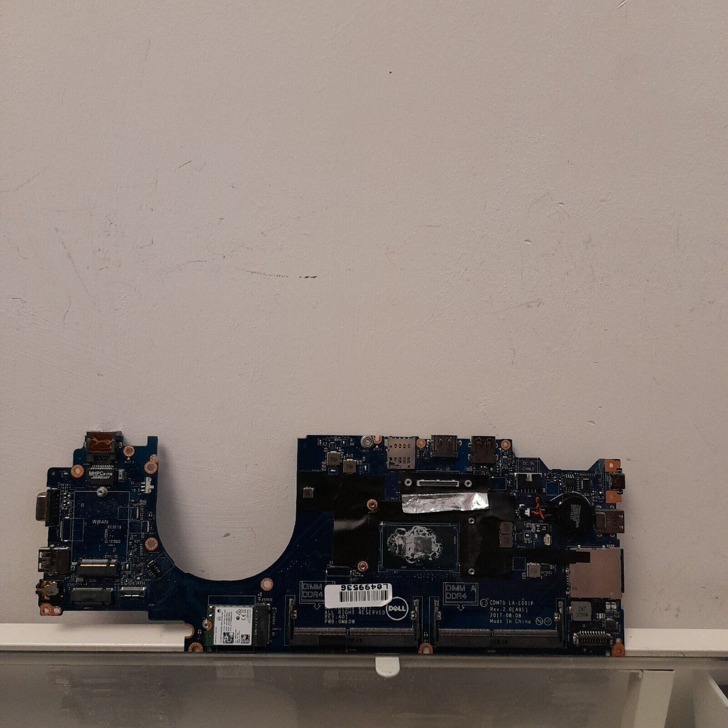 Dell E5480 I5-6300U Motherboard LA-E081P 0RH40R RH40R