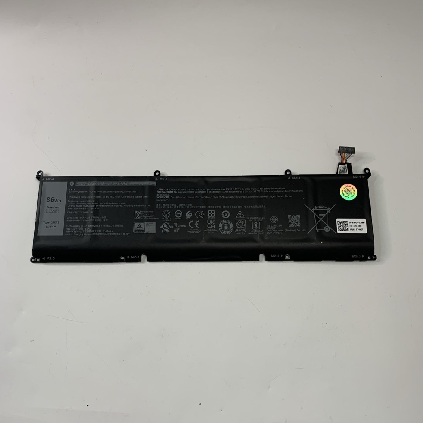 Genuine Dell Inspiron 16 7610 7620 86WH Battery 69KF2