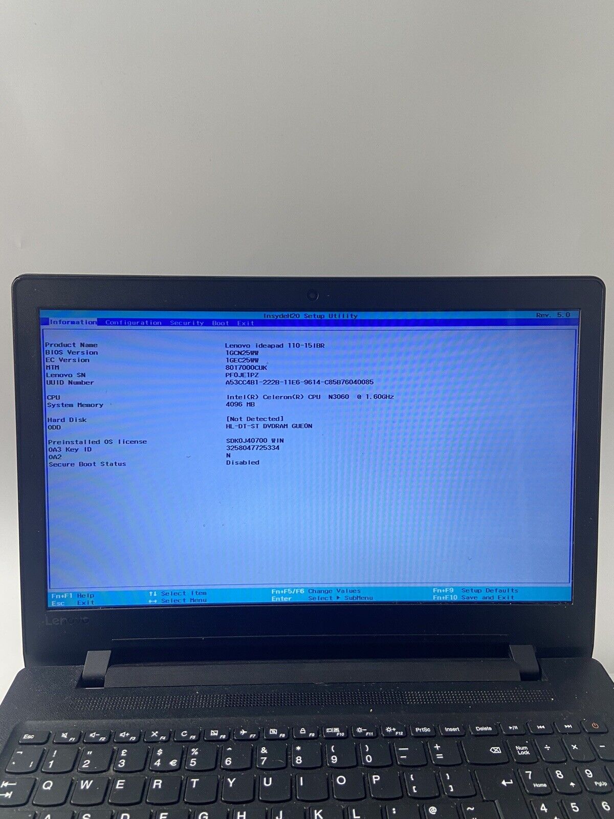 Lenovo Ideapad 110-15AST 110-15ACL 110-15IBR Complete Screen Top Lid Rear Cover