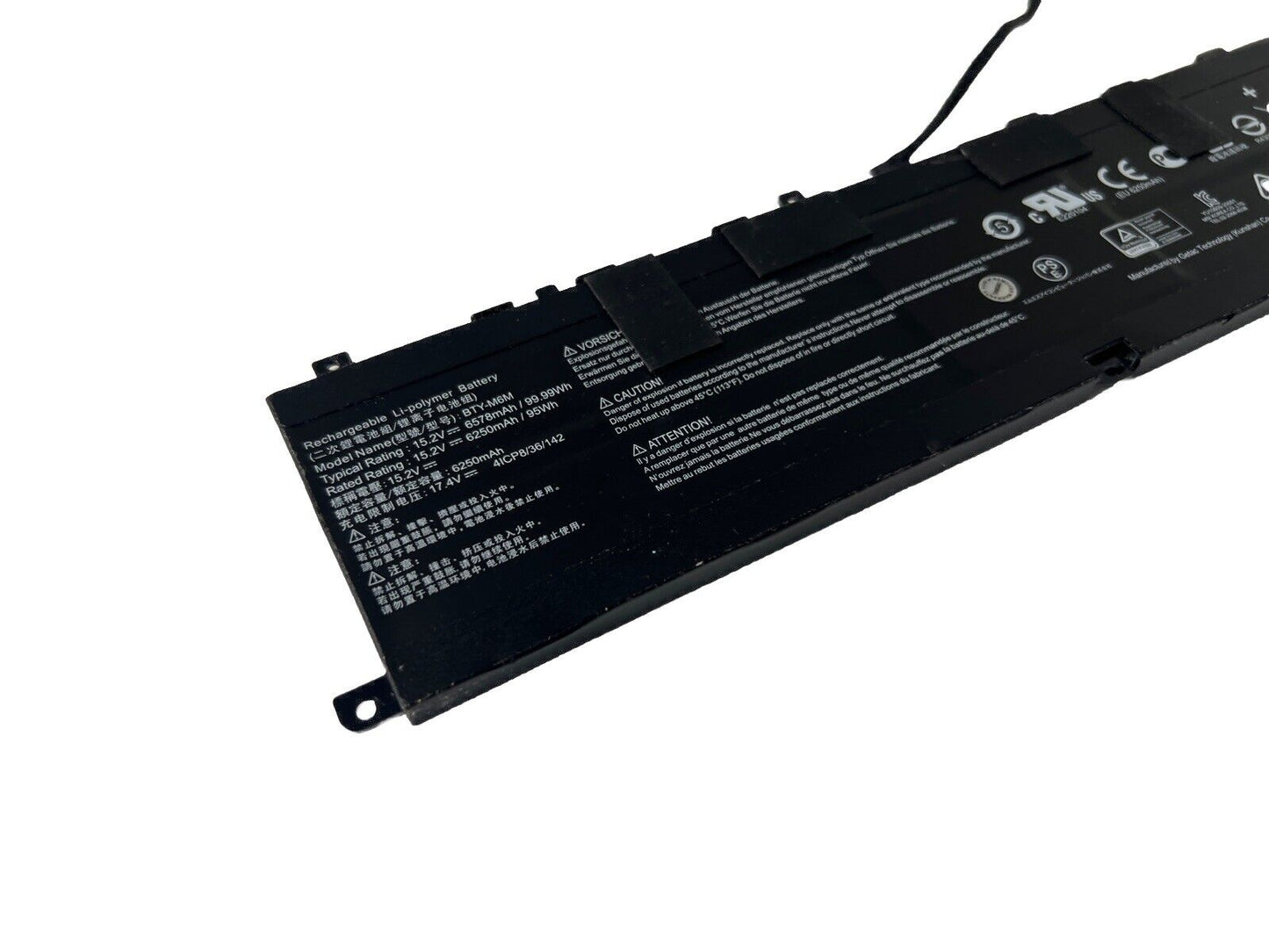 Genuine BTY-M6M Battery for MSI Creator 15 A10SFS A10SE Stealth GE66 GS66 MS-16V