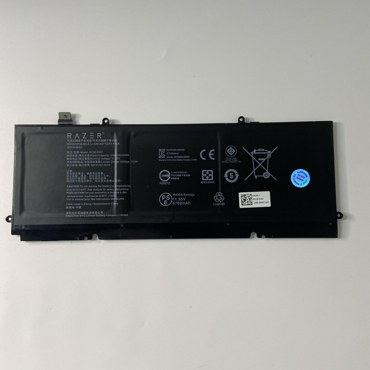 Razer Book 13 RZ09-0357 GENUINE Battery RC30-0357 GOOD