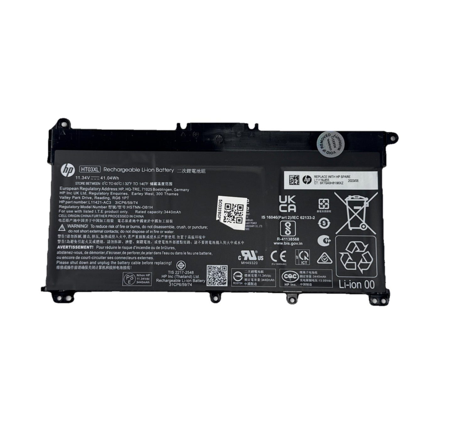 Genuine HP HT03XL Laptop Battery L11119-855 (VERY GOOD HEALTH)