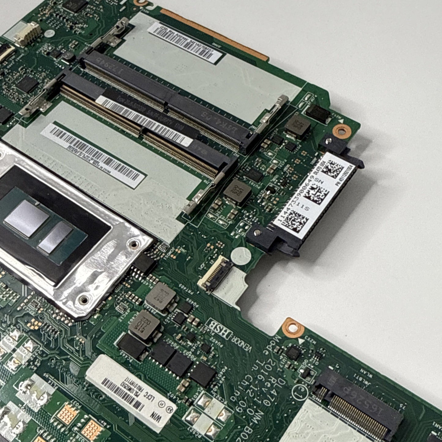 Lenovo Thinkpad L470 Motherboard Intel i5-7200U 01HY117 NM-B021 2.5GHz (WORKS)