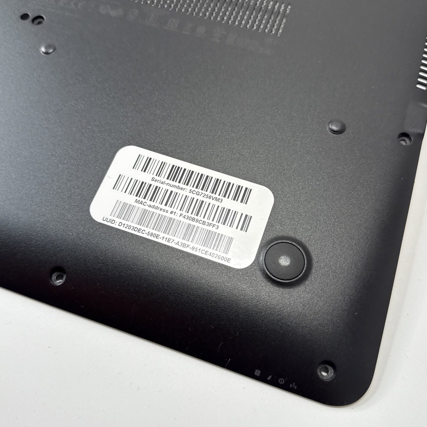 HP Elitebook 850 G3 Bottom Base Cover Genuine Black