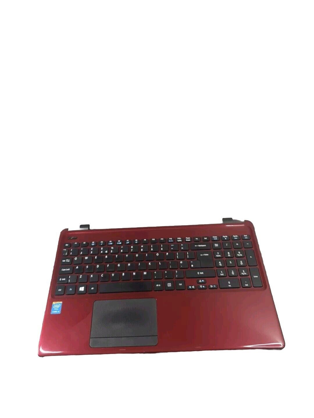 Acer Aspire E1 E1-570 E1-572 Complete Red Palmrest UK Keyboard