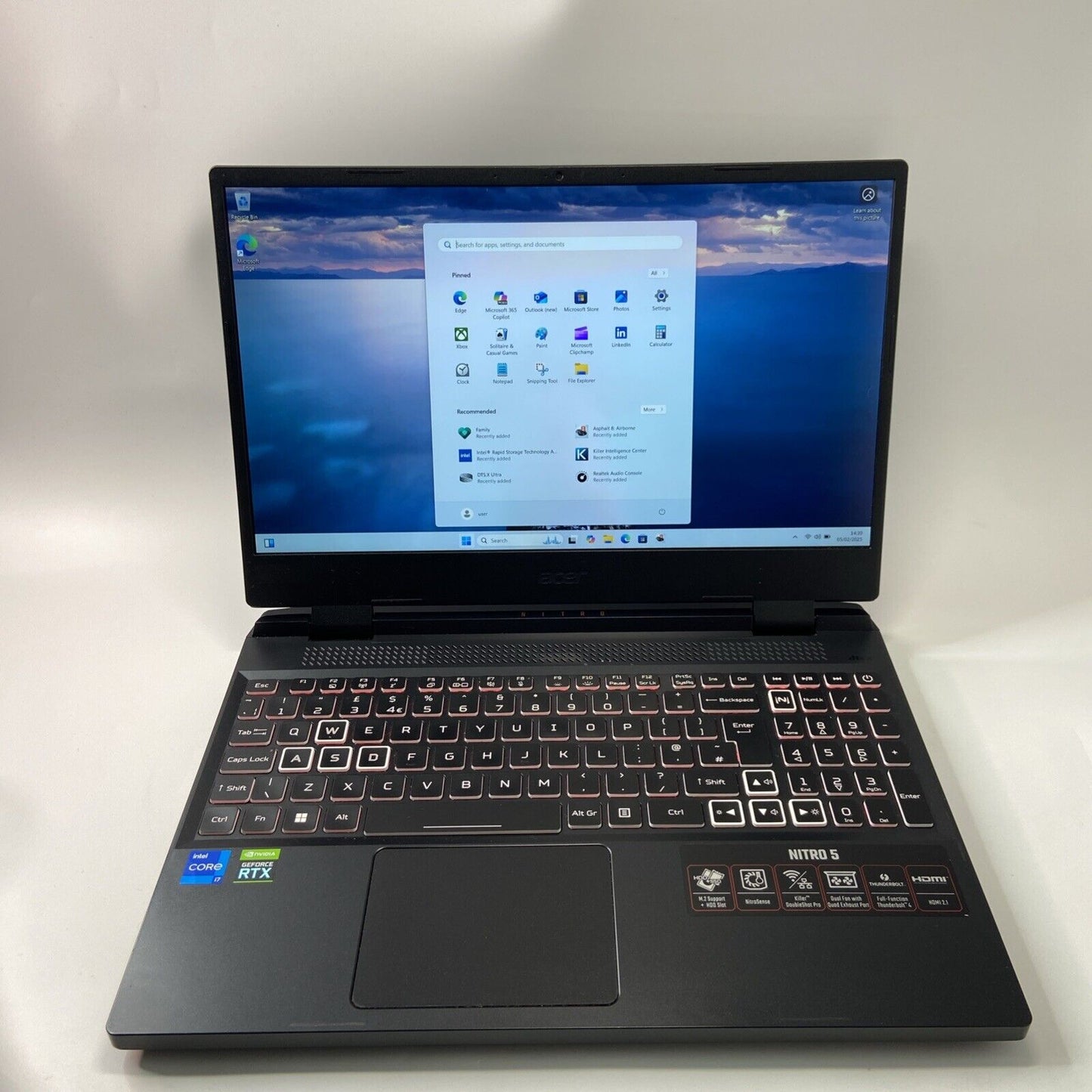 Acer Nitro 5 AN515-58 15" Gaming Laptop Intel i7 12th Gen 16GB 512GB RTX 3070 Ti