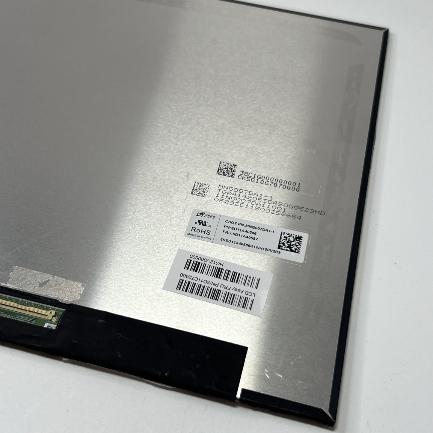Lenovo Legion 7-16ACHg6 LCD Screen Display Panel 16" PN: 5D11C72400