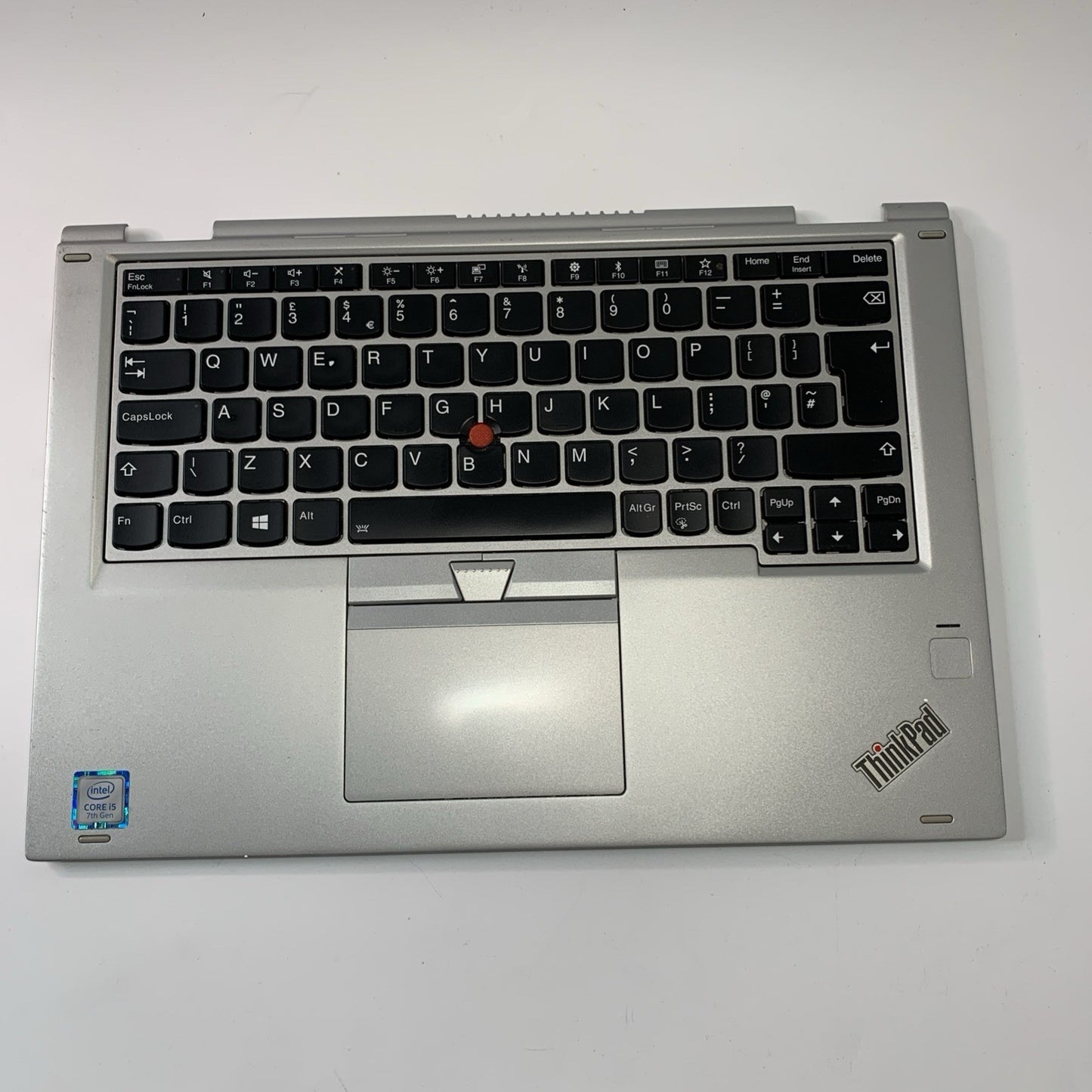 Lenovo Yoga 370 Complete Palmrest UK Backlit Keyboard & Touchpad Silver 01HY214