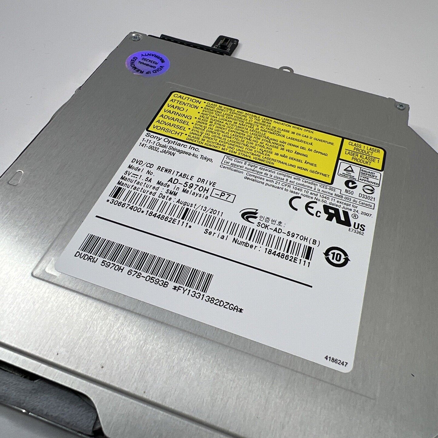 AD-5970H APPLE MACBOOK PRO A1278 13.3” LATE 2011 DVD Drive Writer