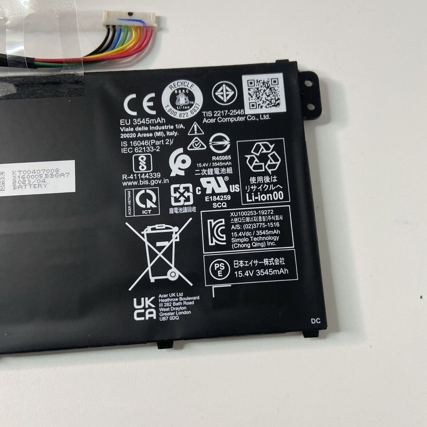 Genuine Acer Chromebook CP514-1H Chromebook CB317-1H Series Battery