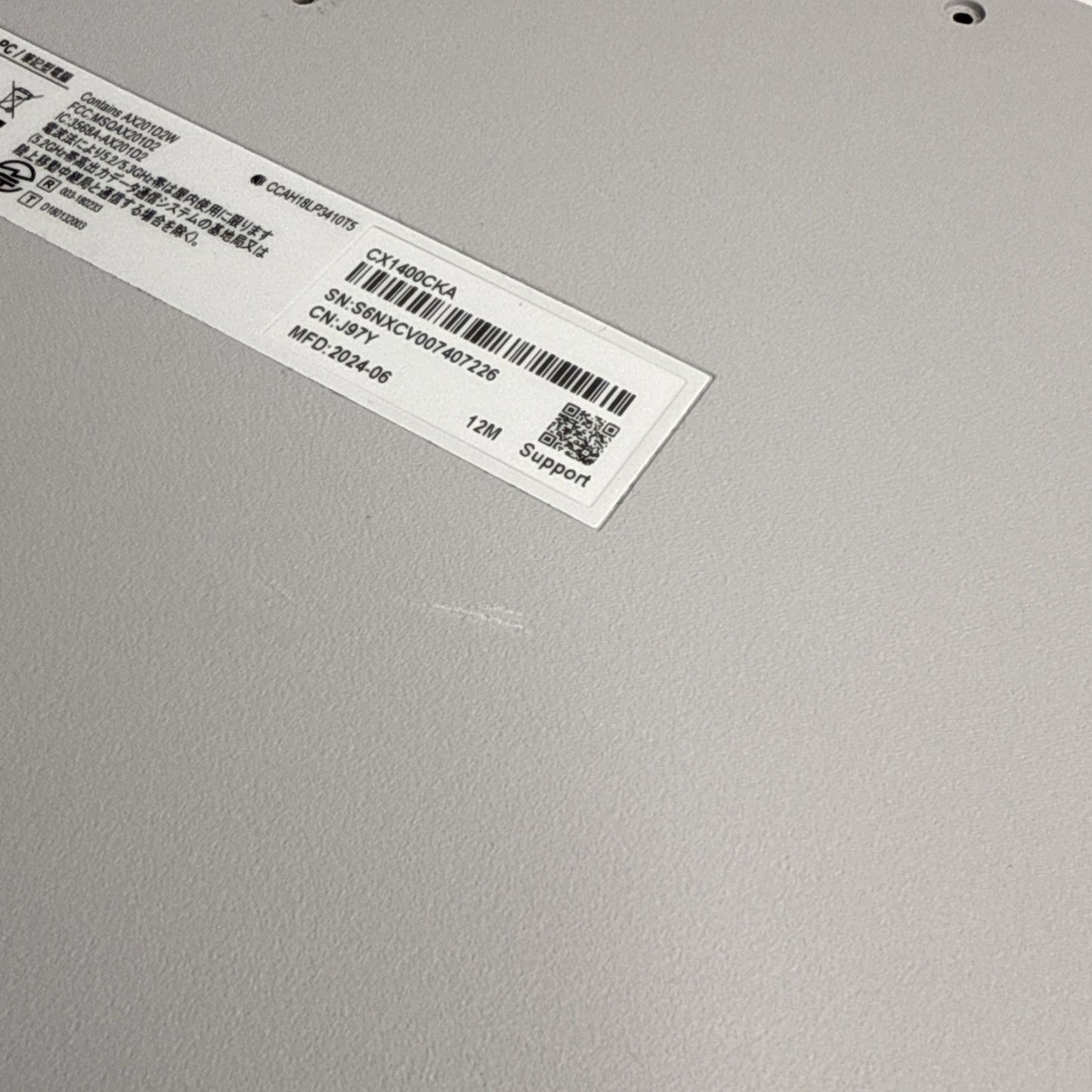 Asus Chromebook CX1400CK Bottom Base Cover 13N1-FAA0701