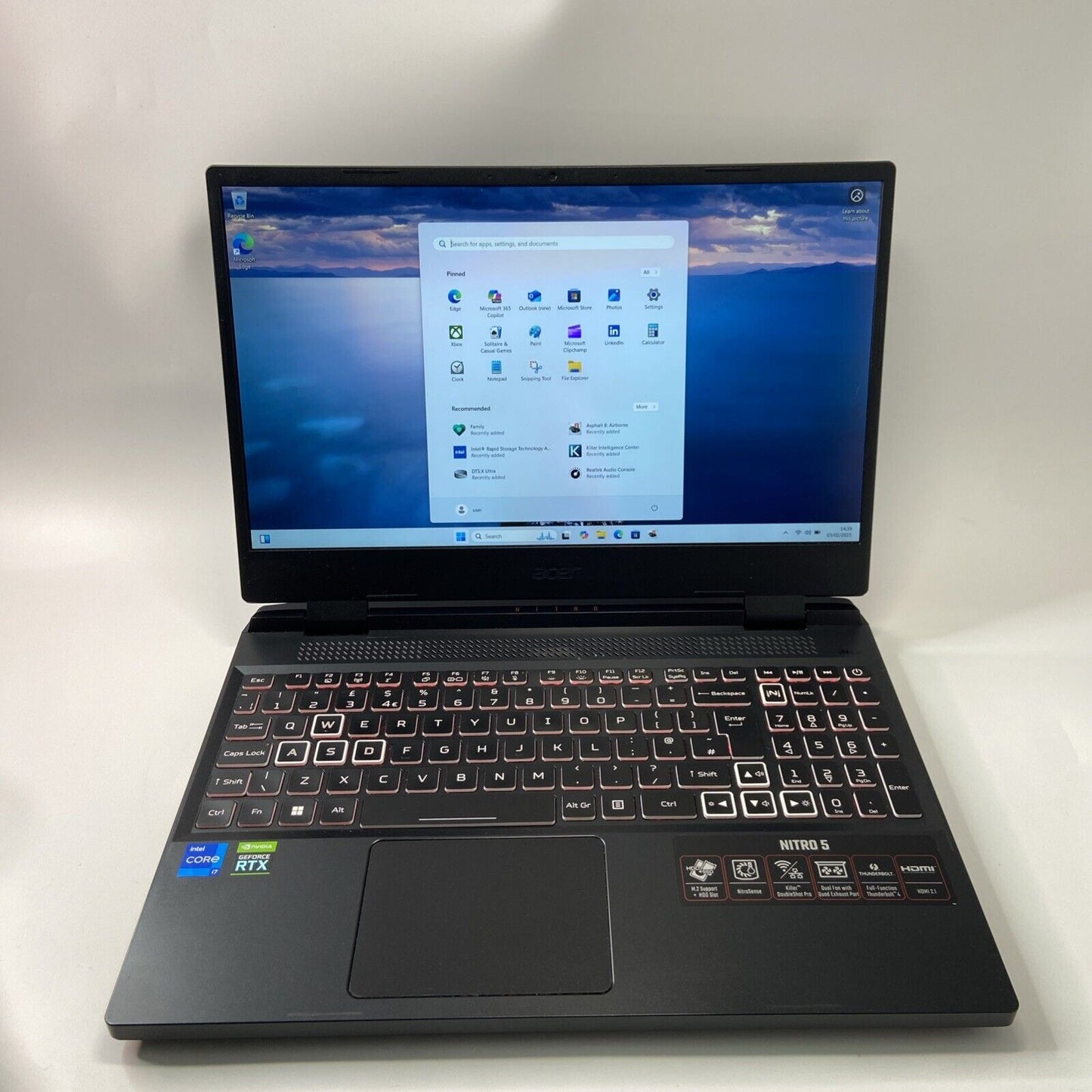 Acer Nitro 5 AN515-58 15" Gaming Laptop Intel i7 12th Gen 16GB 512GB RTX 3070 Ti
