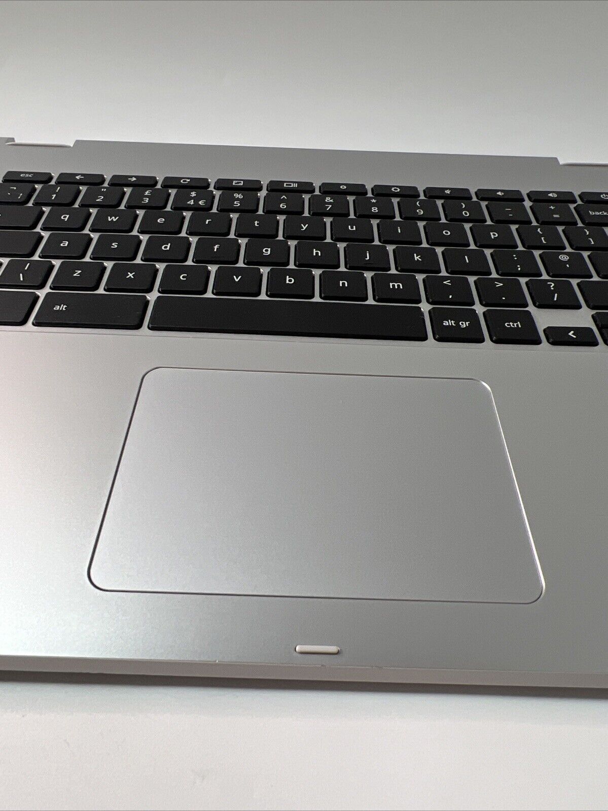 Asus CX1500CN Genuine Palmrest Assembly UK Keyboard Touchpad Silver (VERY GOOD)