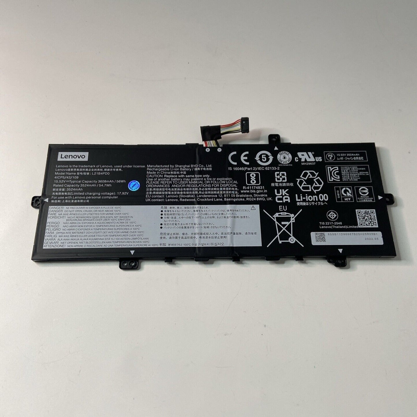 Lenovo ThinkBook 13x G2 IAP 21AT003TP Laptop Battery L21B4PD0 Grade A