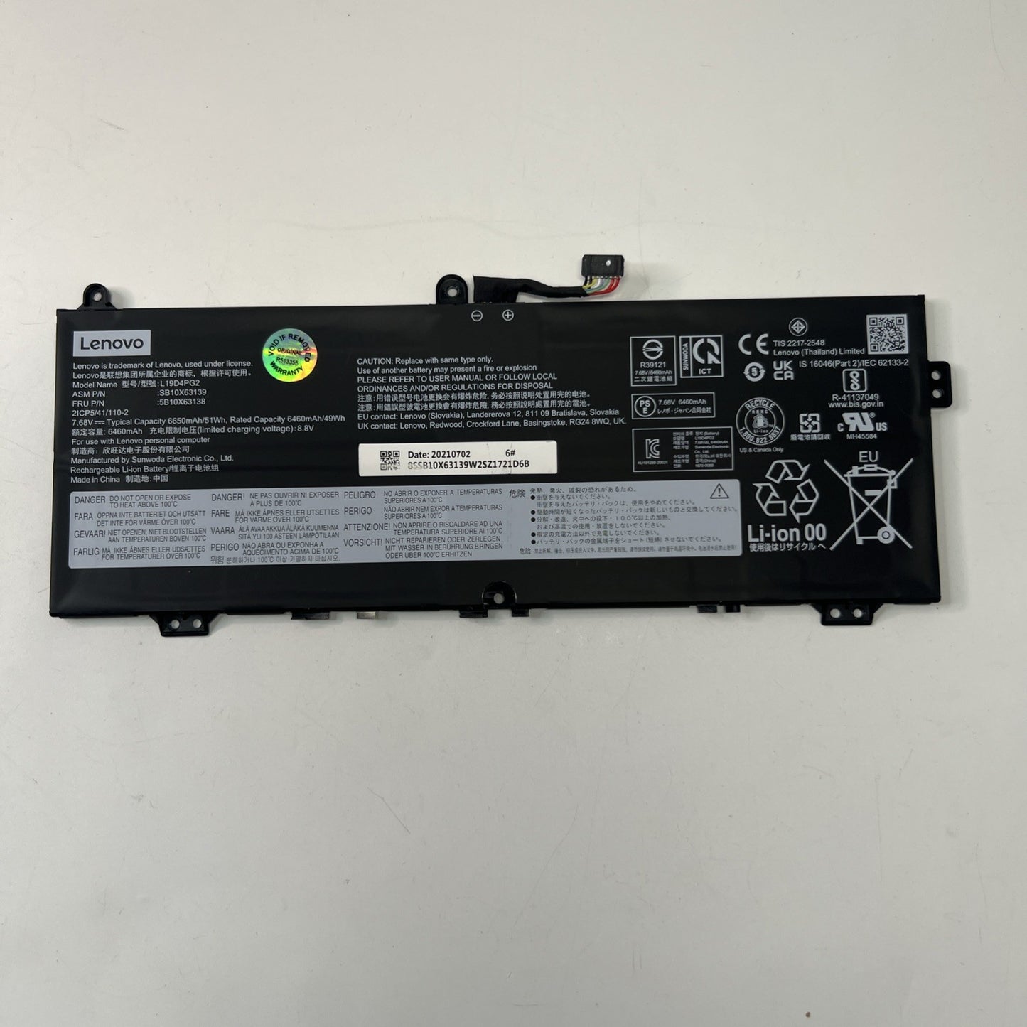 Genuine Lenovo IdeaPad FLEX 5 CB 13ITL6, FLEX 5 CB-13IML05 Laptop Battery