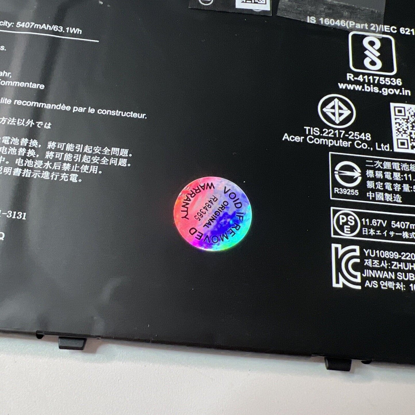 Acer Chromebook 516 GE CBG516-1H Genuine Battery AP22ABN