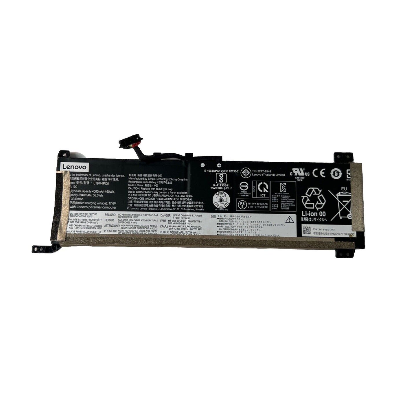 Lenovo Legion 5 15IMH05A Genuine Battery L19M4PC0 (GOOD HEALTH)