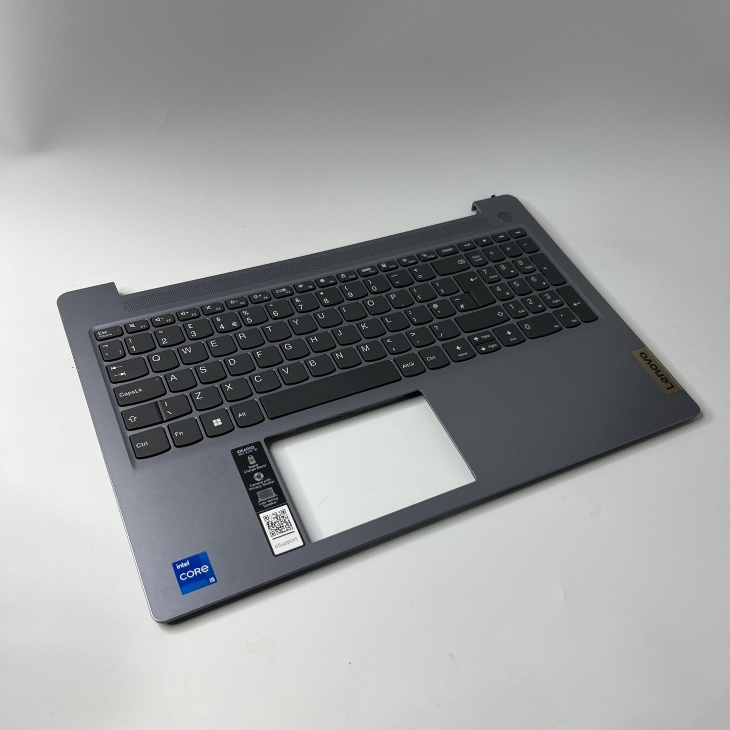 Genuine Lenovo Ideapad Slim 3 15IAH8 Palmrest Assembly UK Keyboard Grey AM3AT00