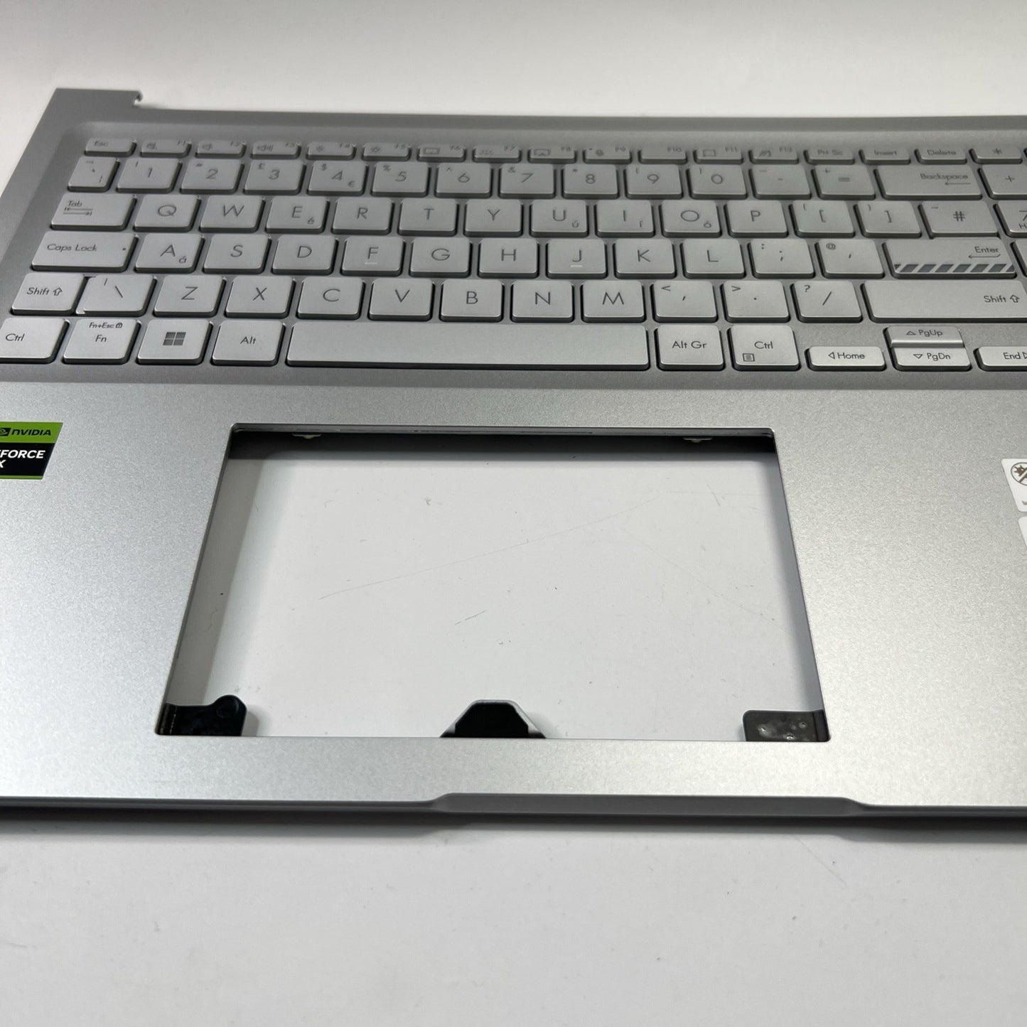 ASUS VivoBook 16X K3605Z UK Keyboard Palmrest Cover Silver
