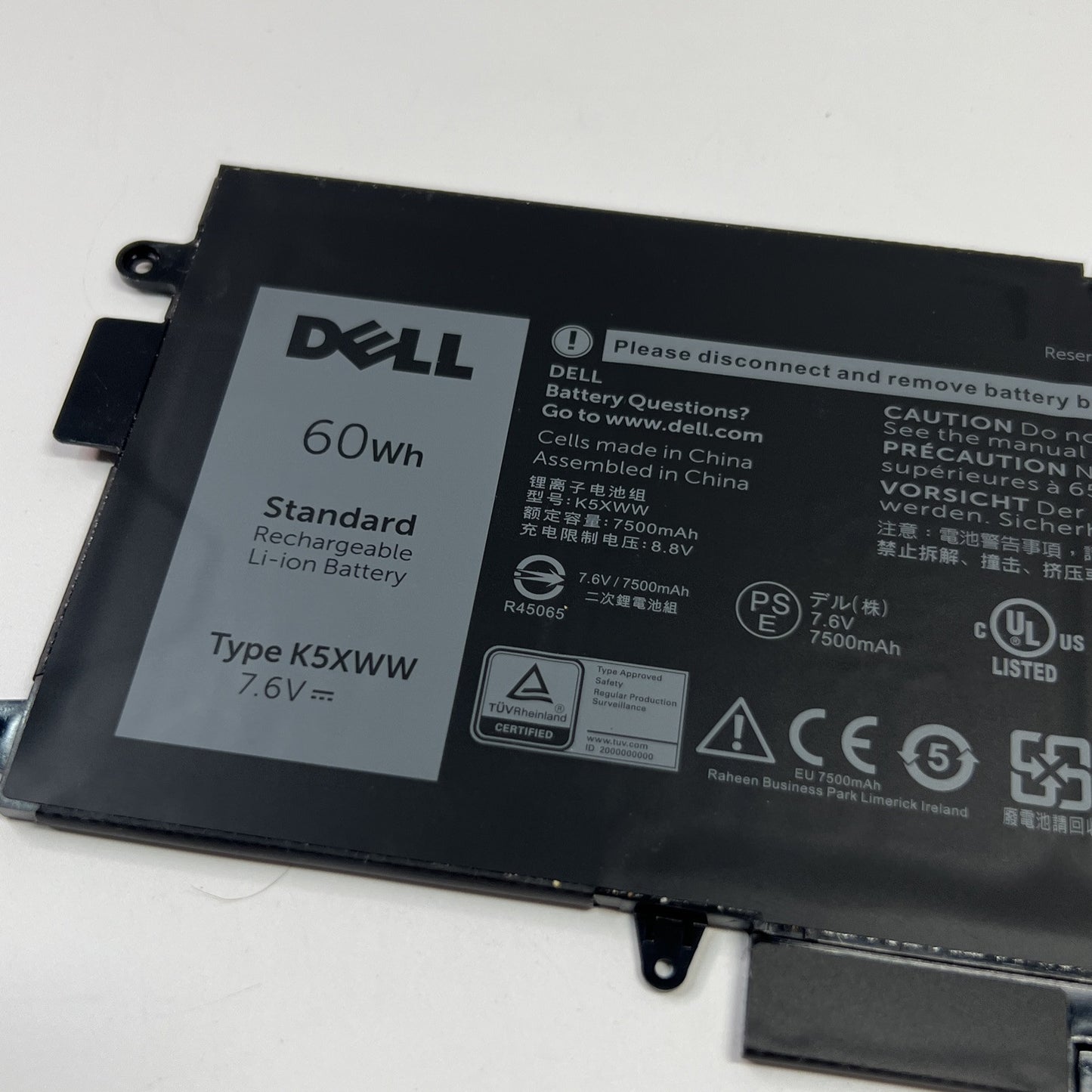 GENUINE DELL LATITUDE 5289 7389 7390 BATTERY K5XWW 7.6V (EXCELLENT)