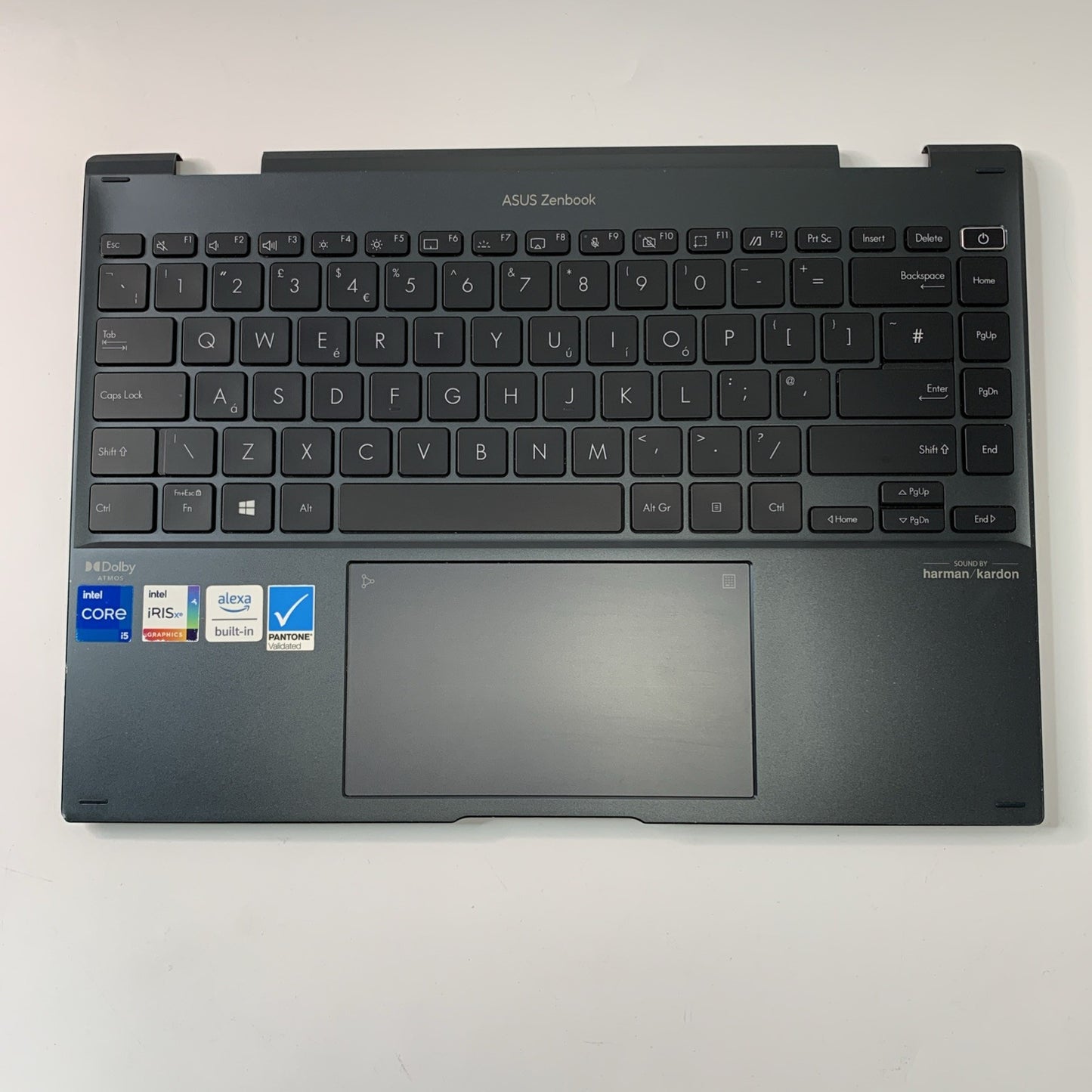 ASUS Zenbook 14 Flip UP5401Z Complete Palmrest Assembly UK keyboard