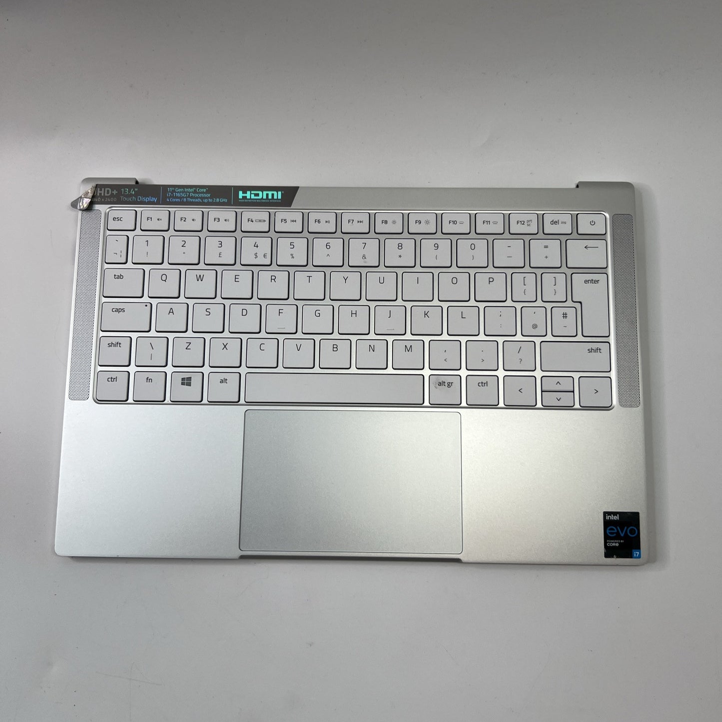 Razer Book 13 RZ09-0357 Genuine Palmrest UK Keyboard Touchpad Silver 13141560