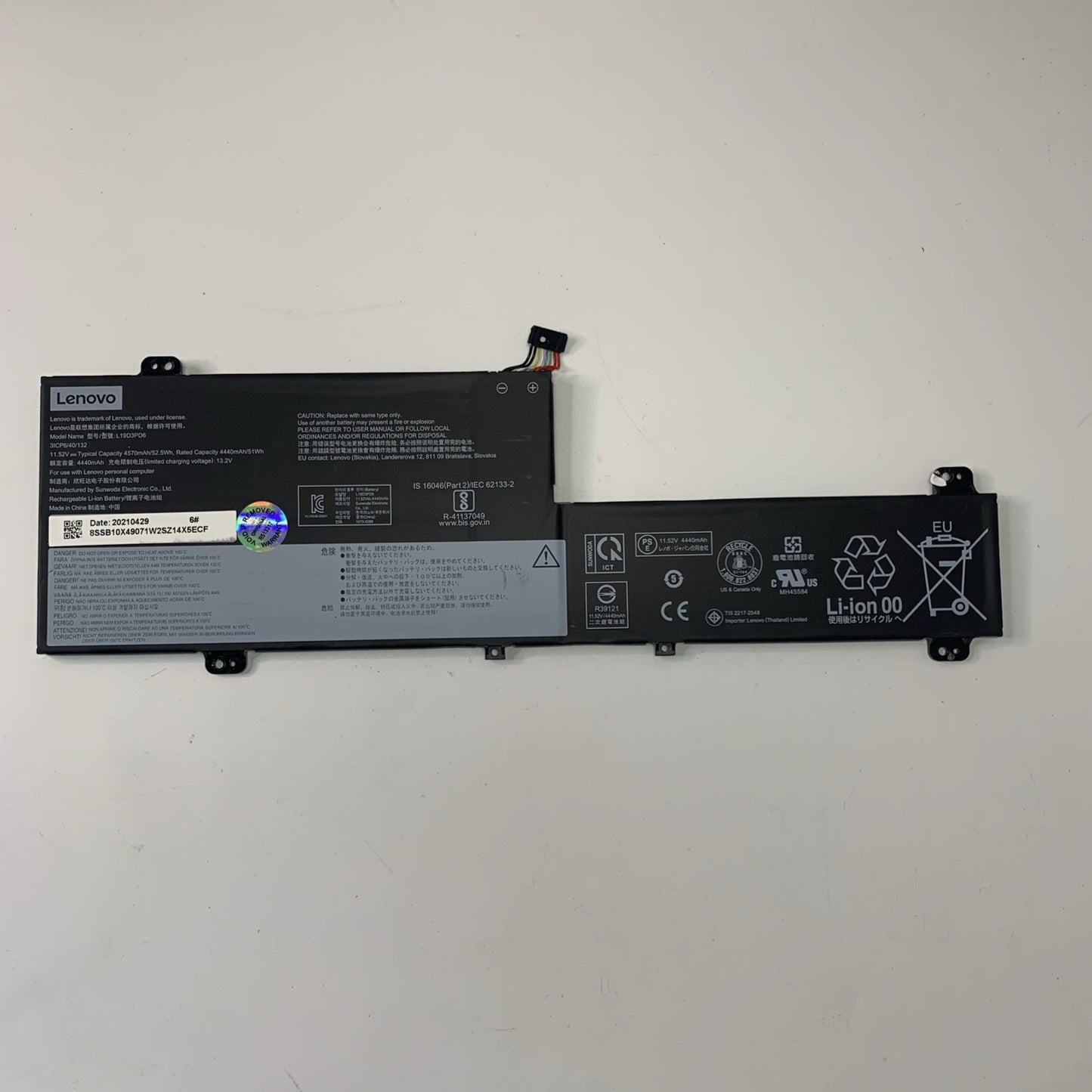 Genuine Lenovo IdeaPad FLEX 5-14ITL05 Laptop Battery L19D3PD6