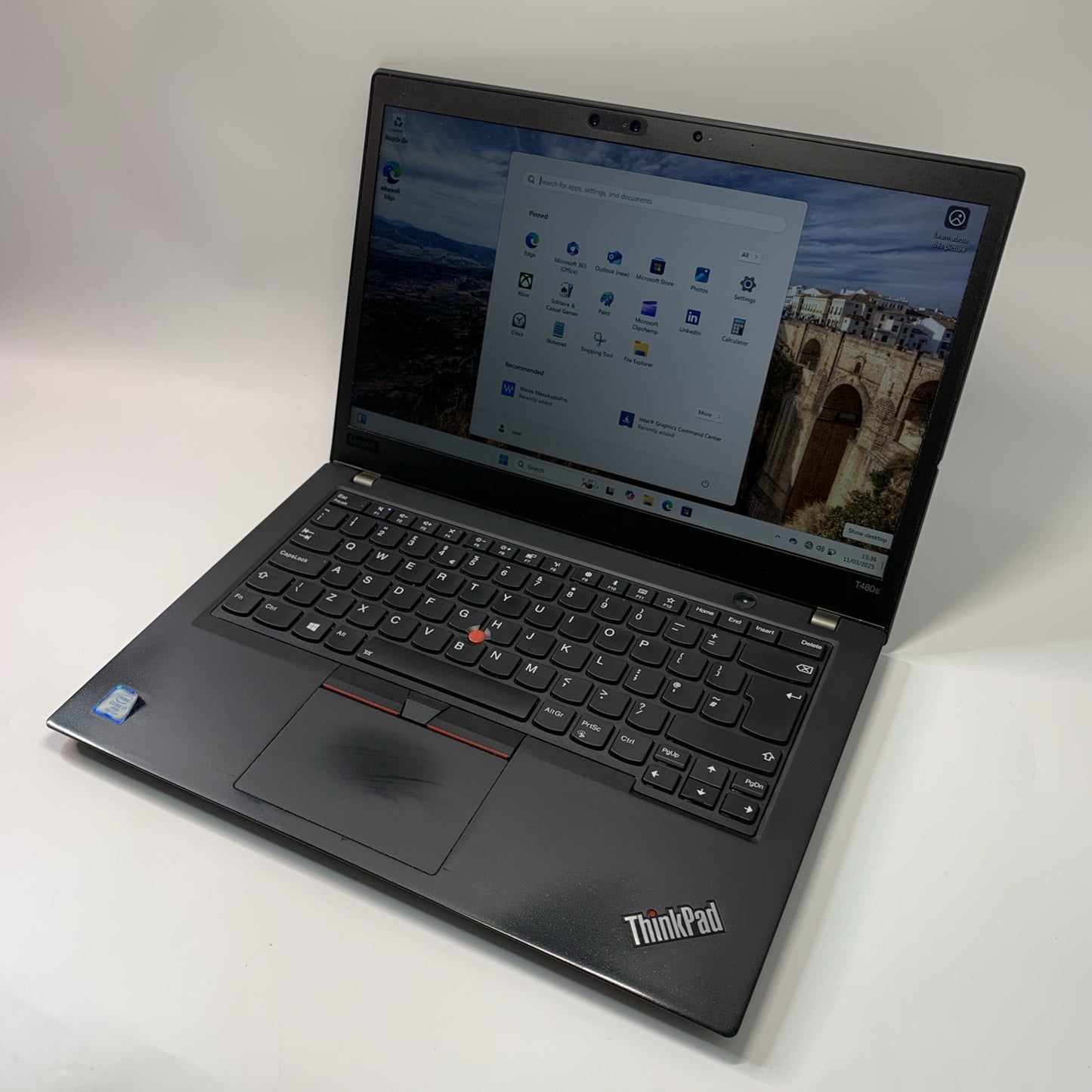 Lenovo ThinkPad T480s 14" 256GB SSD Core i7-8650U 8th Gen, 16GB RAM Touchscreen