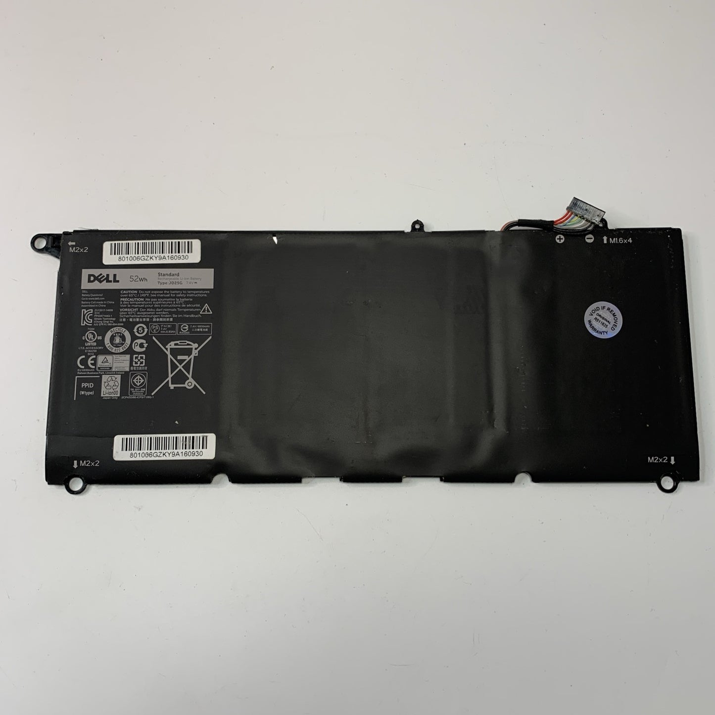Genuine Dell XPS 13-9343 13-9350 P54G Laptop Battery JD25G Excellent Health