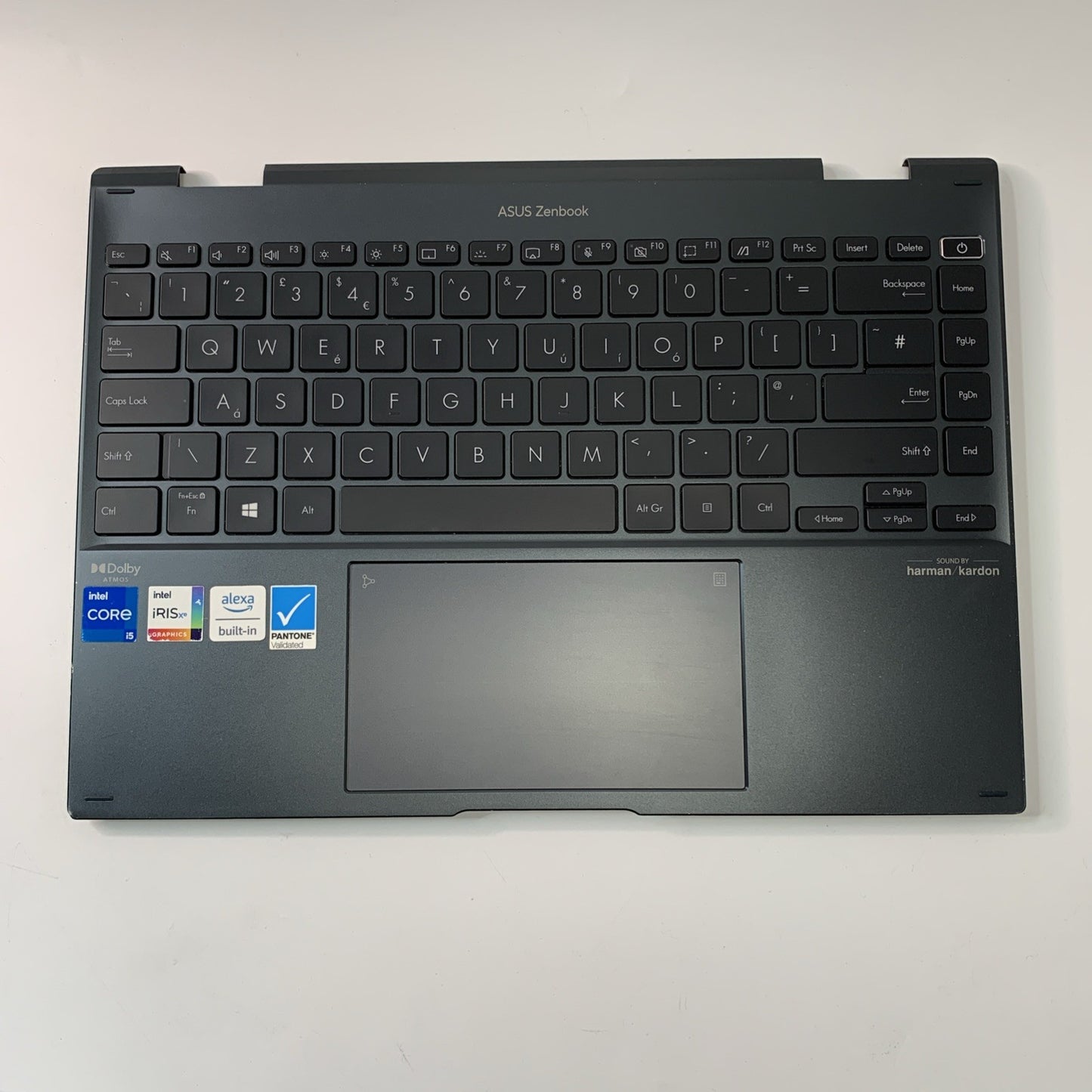 ASUS Zenbook 14 Flip UP5401Z Complete Palmrest Assembly UK keyboard