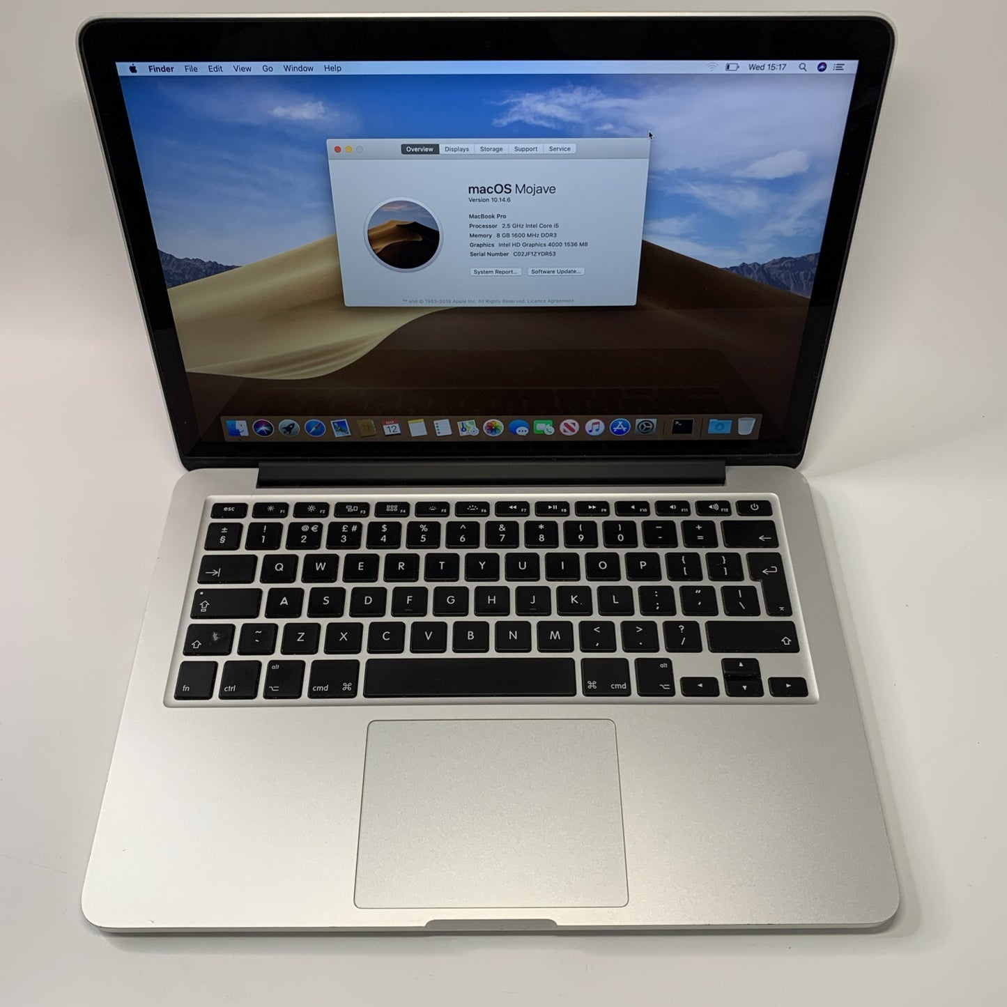 Apple MacBook Pro Core i5 2.5 13" Retina 2012 8GB RAM 128GB SSD