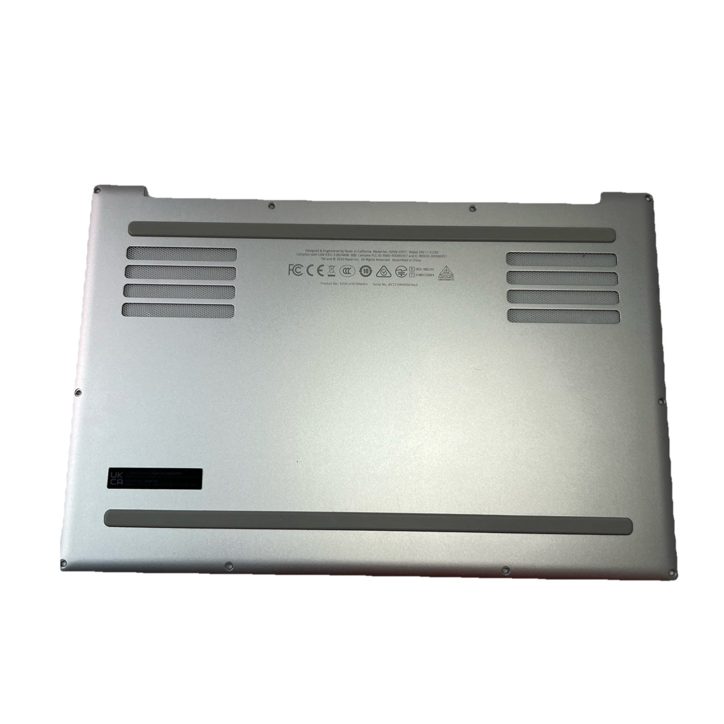 Razer Book 13 RZ09-0357 13.4" Genuine Laptop Base Cover Bottom 13141523 SILVER