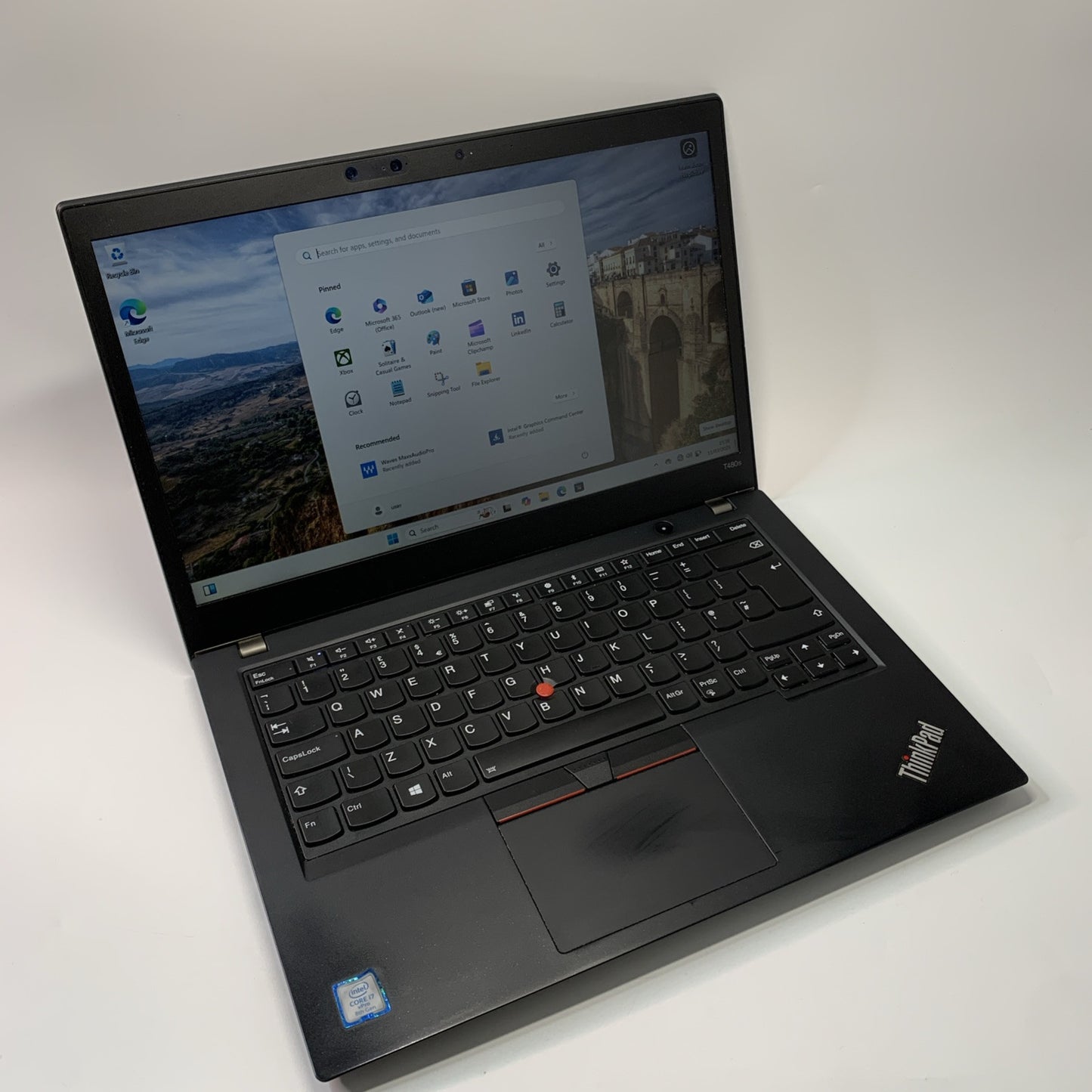 Lenovo ThinkPad T480s 14" 256GB SSD Core i7-8650U 8th Gen, 16GB RAM Touchscreen