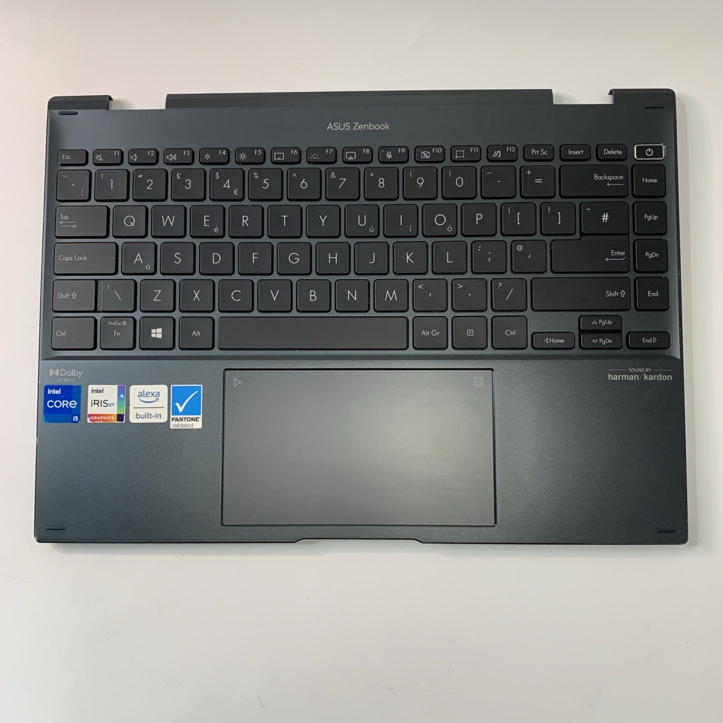 ASUS Zenbook 14 Flip UP5401Z Complete Palmrest Assembly UK keyboard