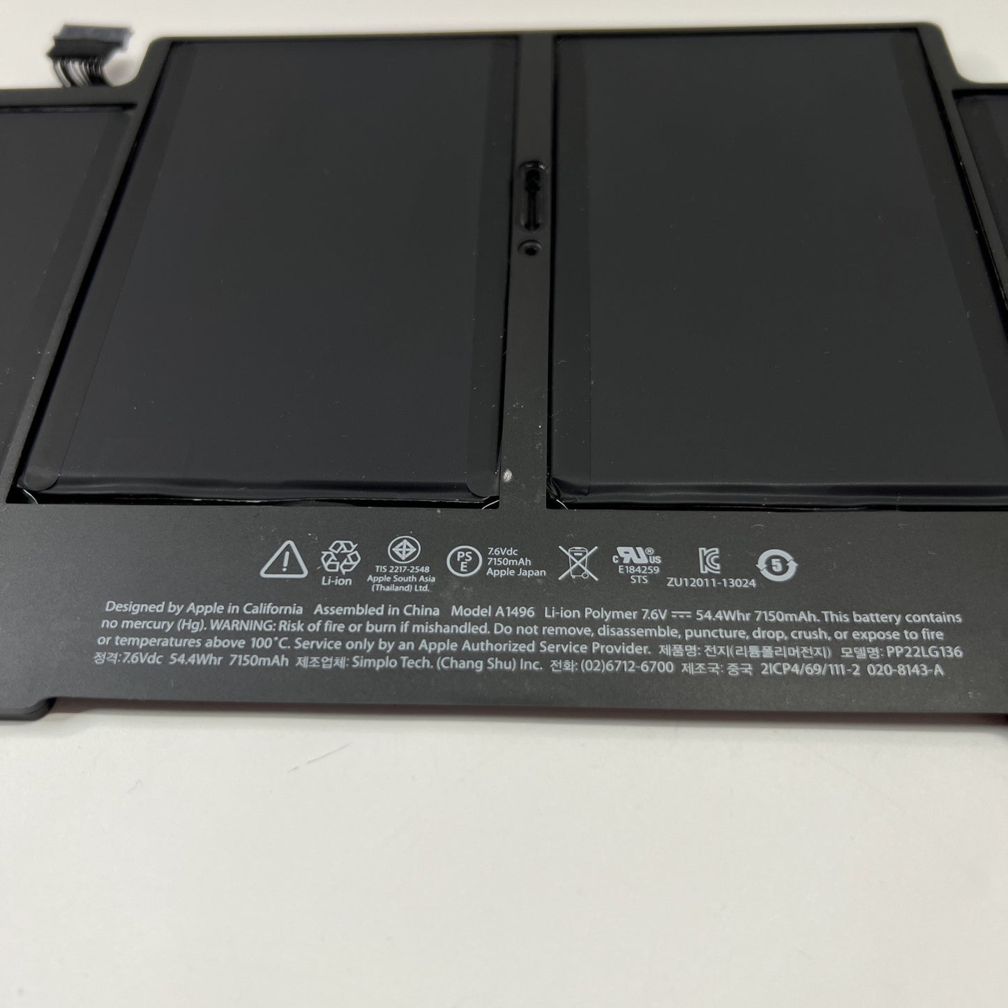 Genuine MacBook Air 13" A1369 A1466 Battery A1496 2010-2017 (GOOD HEALTH)