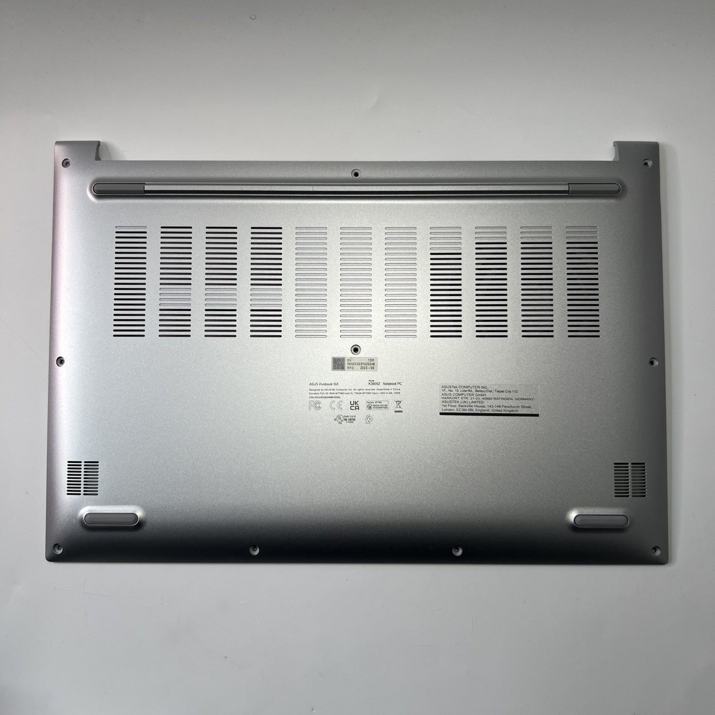 Genuine Asus Vivobook 16X K3605Z Bottom Base Cover Silver EAZJ200602A