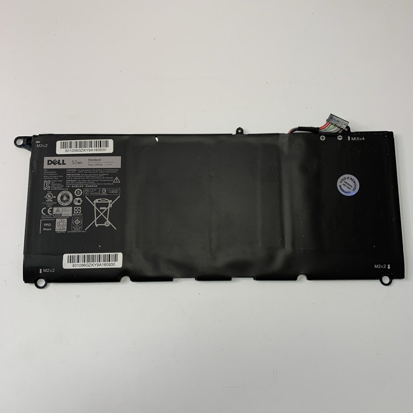 Genuine Dell XPS 13-9343 13-9350 P54G Laptop Battery JD25G Excellent Health