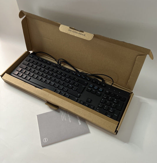 Dell Keyboard UK Layout USB-Wired Black 0RX6RM KB216t Opened Never Used