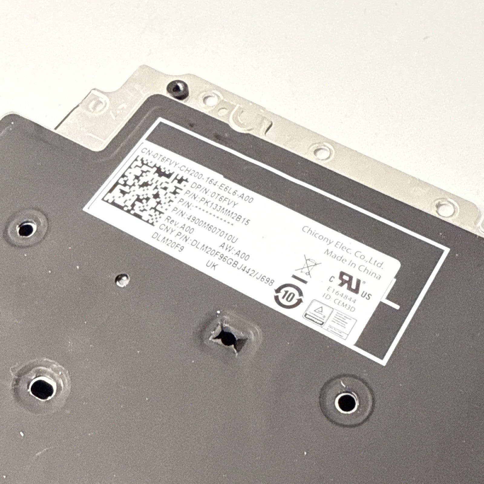 Dell Latitude 5520 | 5521 | 5530 | UK Backlit Keyboard T6FVY 0T6FVY -KEY MISSING