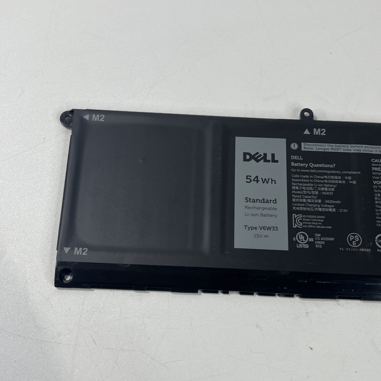 Genuine Dell Latitude 3520 Battery V6W33 Battery Health: Good