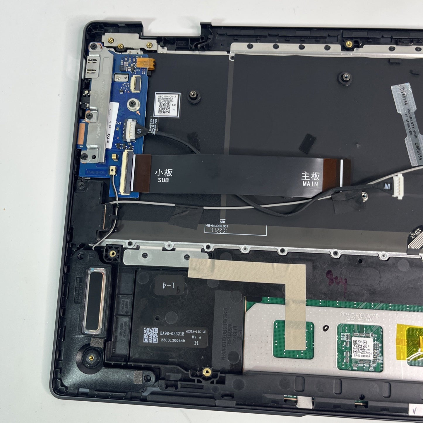 Samsung Galaxy Book 3 360 NP730QFG Complete Palmrest Assembly – Grade B