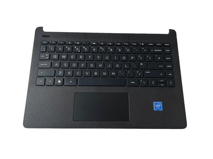 HP 14-DQ0518SA Complete Palmrest Housing Touchpad UK Keyboard DC JACK Black