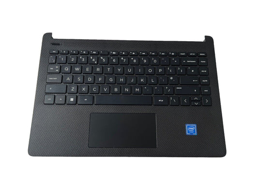 HP 14-DQ0518SA Complete Palmrest Housing Touchpad UK Keyboard DC JACK Black