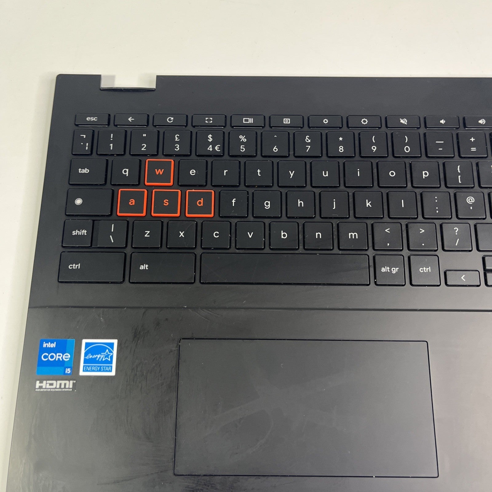 Asus Chromebook CX5501FE Palmrest Keyboard Top Case Touchpad BLACK.