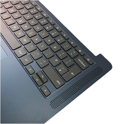 Genuine Lenovo ideapad 3 chrome 14M836 Palmrest UK Keyboard Touchpad Blue