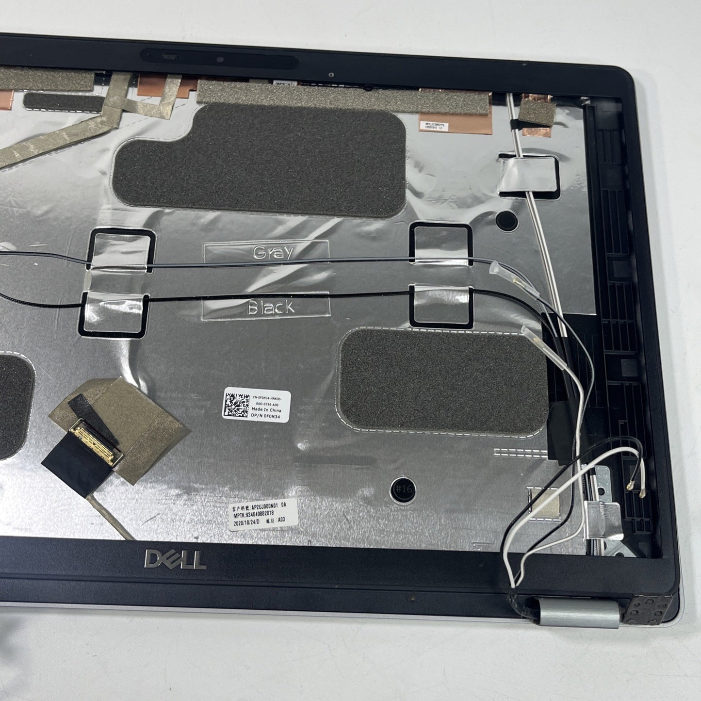 Genuine DELL LATITUDE 5510 Back Cover Top Lid, Webcam & Bezel. Few Signs