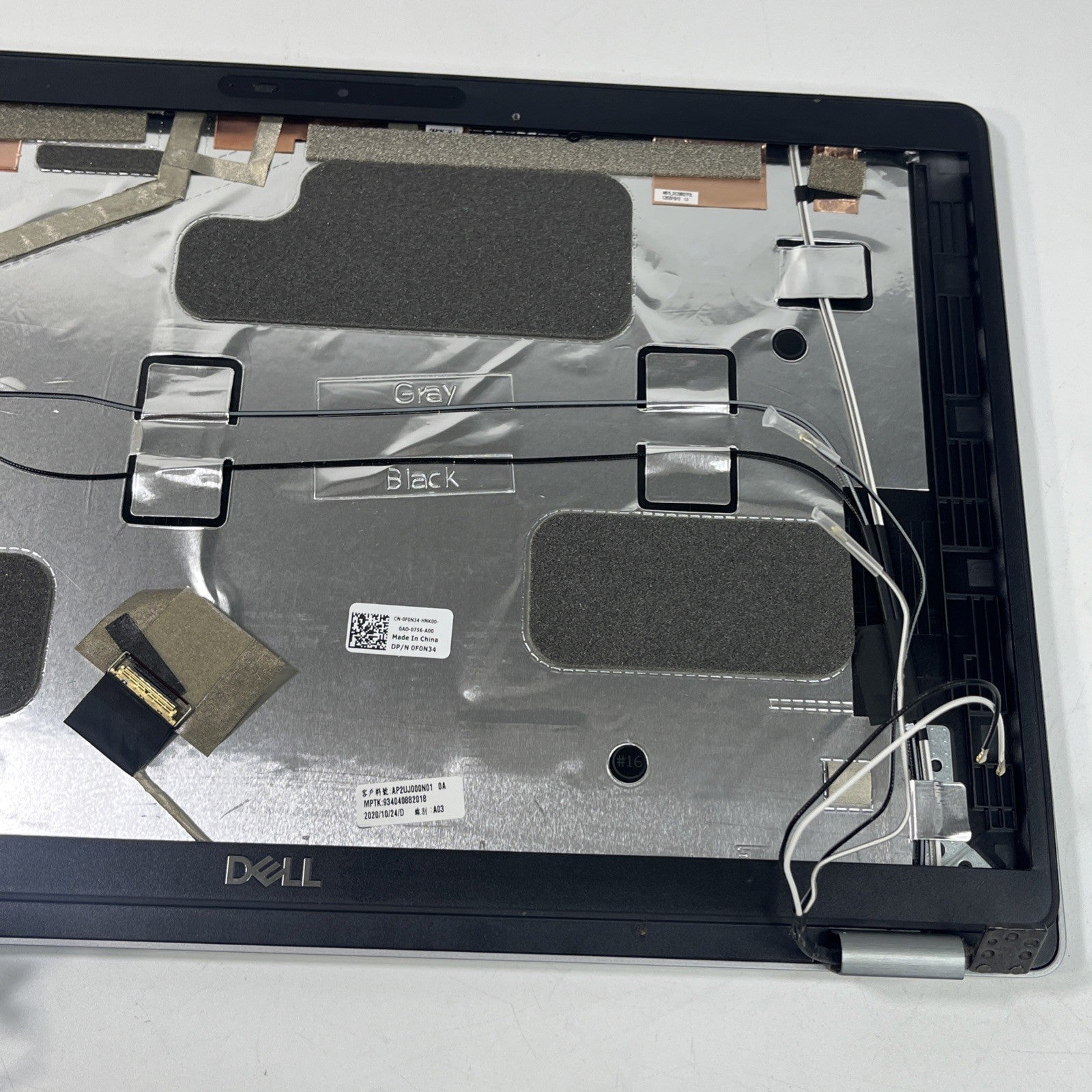 Genuine DELL LATITUDE 5510 Back Cover Top Lid, Webcam & Bezel. Few Signs