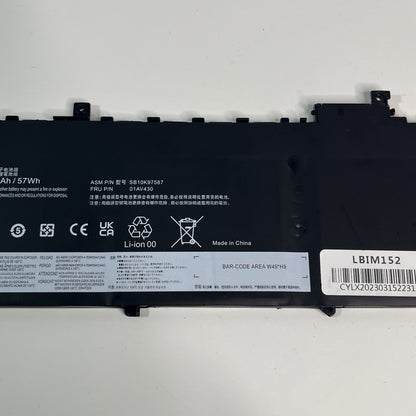 SB10K97586 Battery For Lenovo ThinkPad X1 Carbon 6th Gen, Battery Health: Good